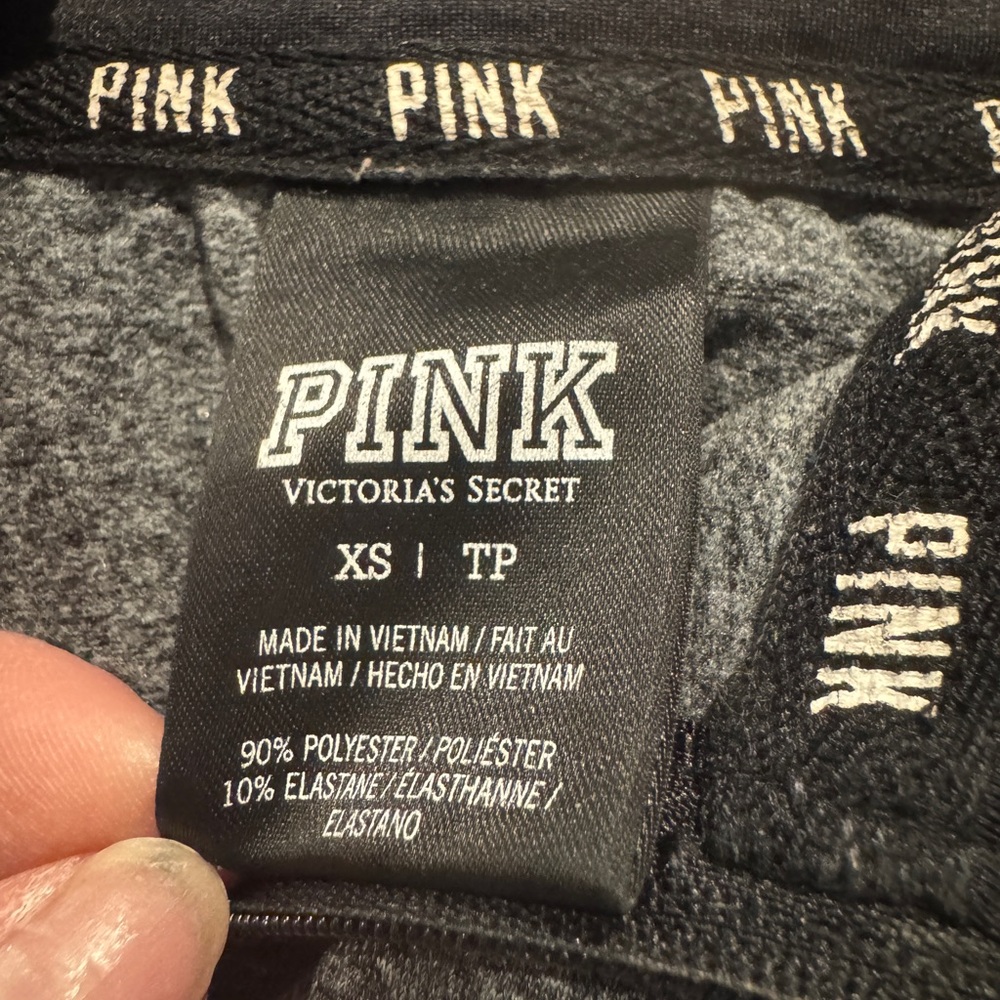 Victoria's Secret Charcoal Heather Quarter-Zip Sweatshirt - Picture 3 of 6